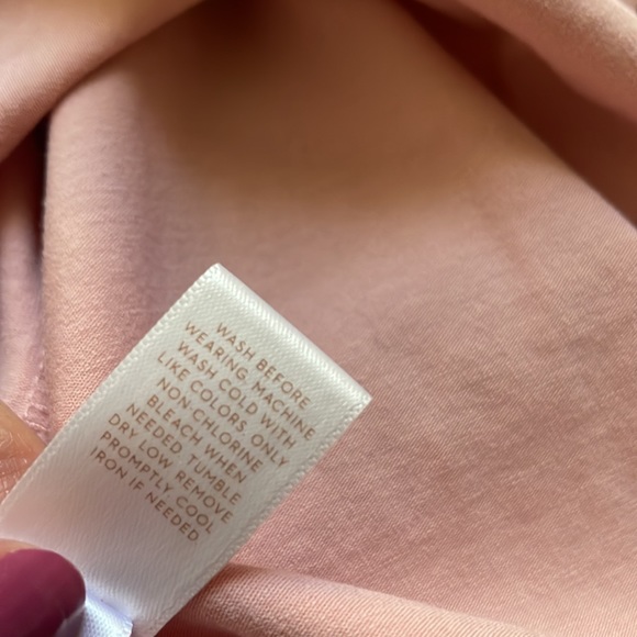 LC Lauren Conrad Pink Bubble Sleeve Top - Picture 8 of 8